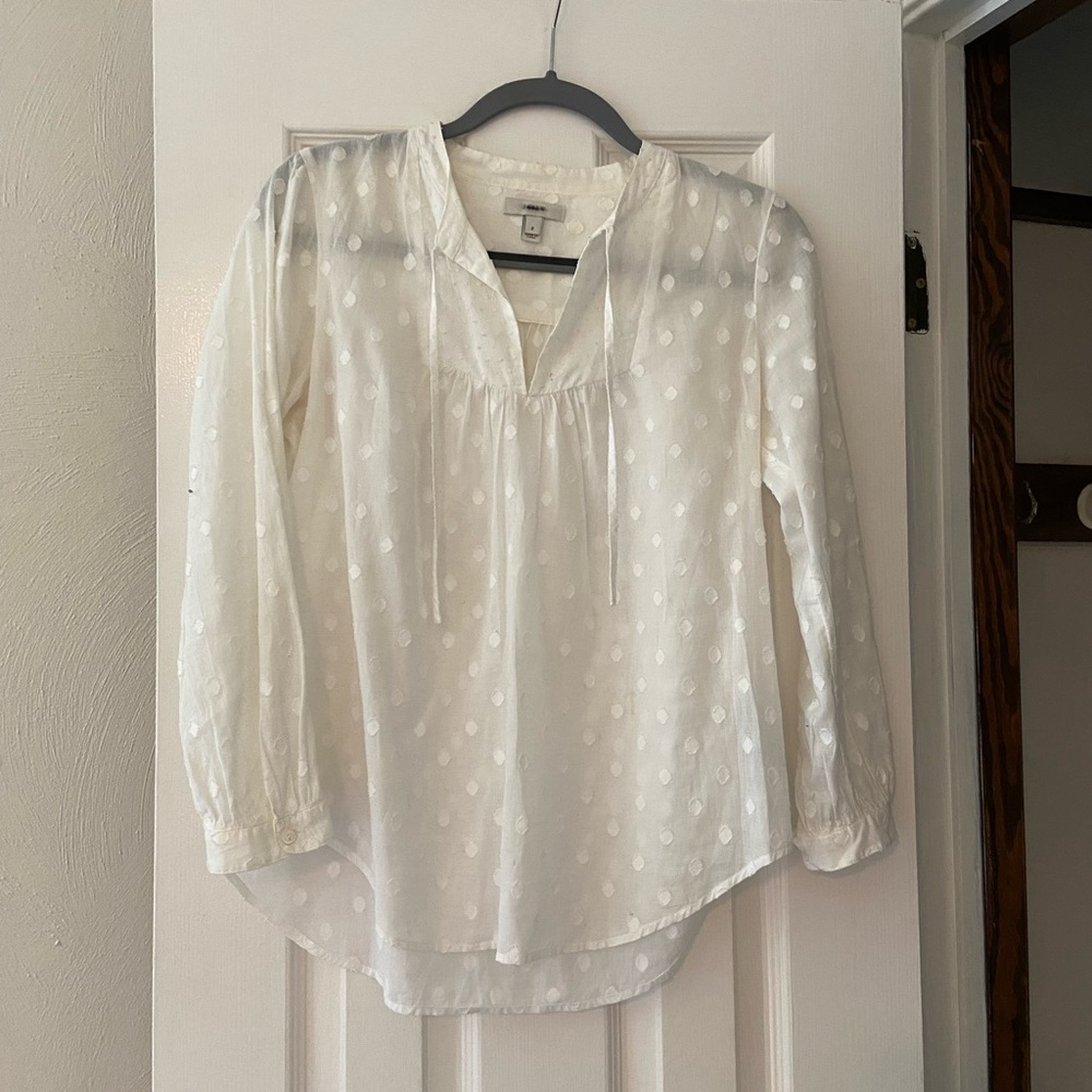 JCrew White Blouse, Never Worn, Size 2
